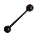 Fekete acryl nyelv piercing