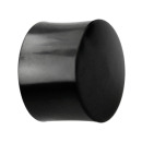 Tömör fekete fa fültágító fényes (3-8 mm)