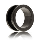 Fekete PVD perselyes fültágító 2 - 10 mm