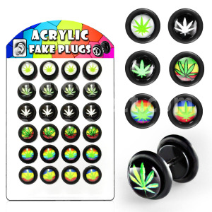 Marijuana Acryl Álfültágító táblán